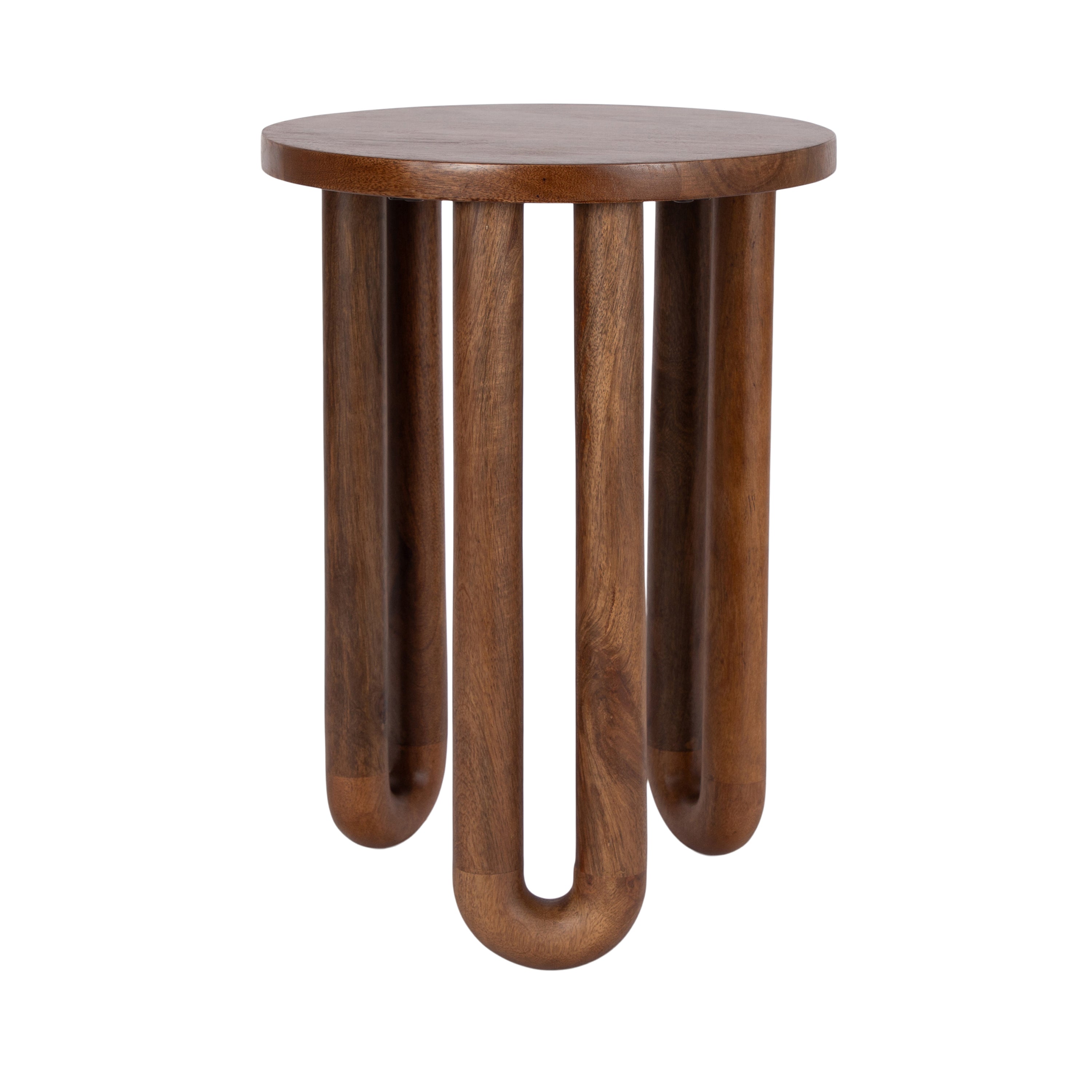 Side Table 14x14x20 Walnut Brown 5