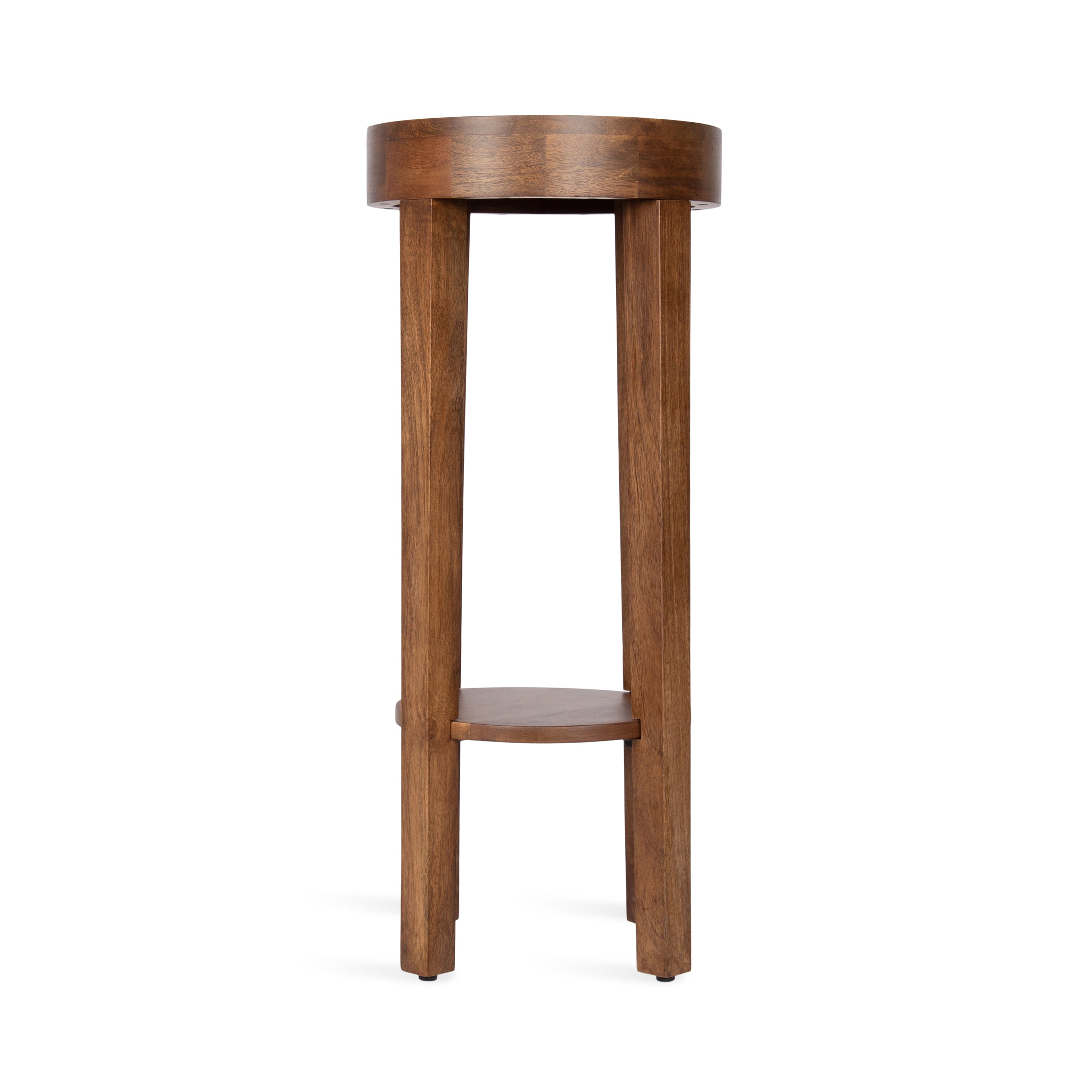 Side Table Walnut Brown 12x12x28 5