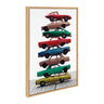Sylvie Stacked Cars Vertical Framed Canvas by Saint and Sailor Studios