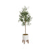 Faux Tree 5.5' White Rustic Brown 1
