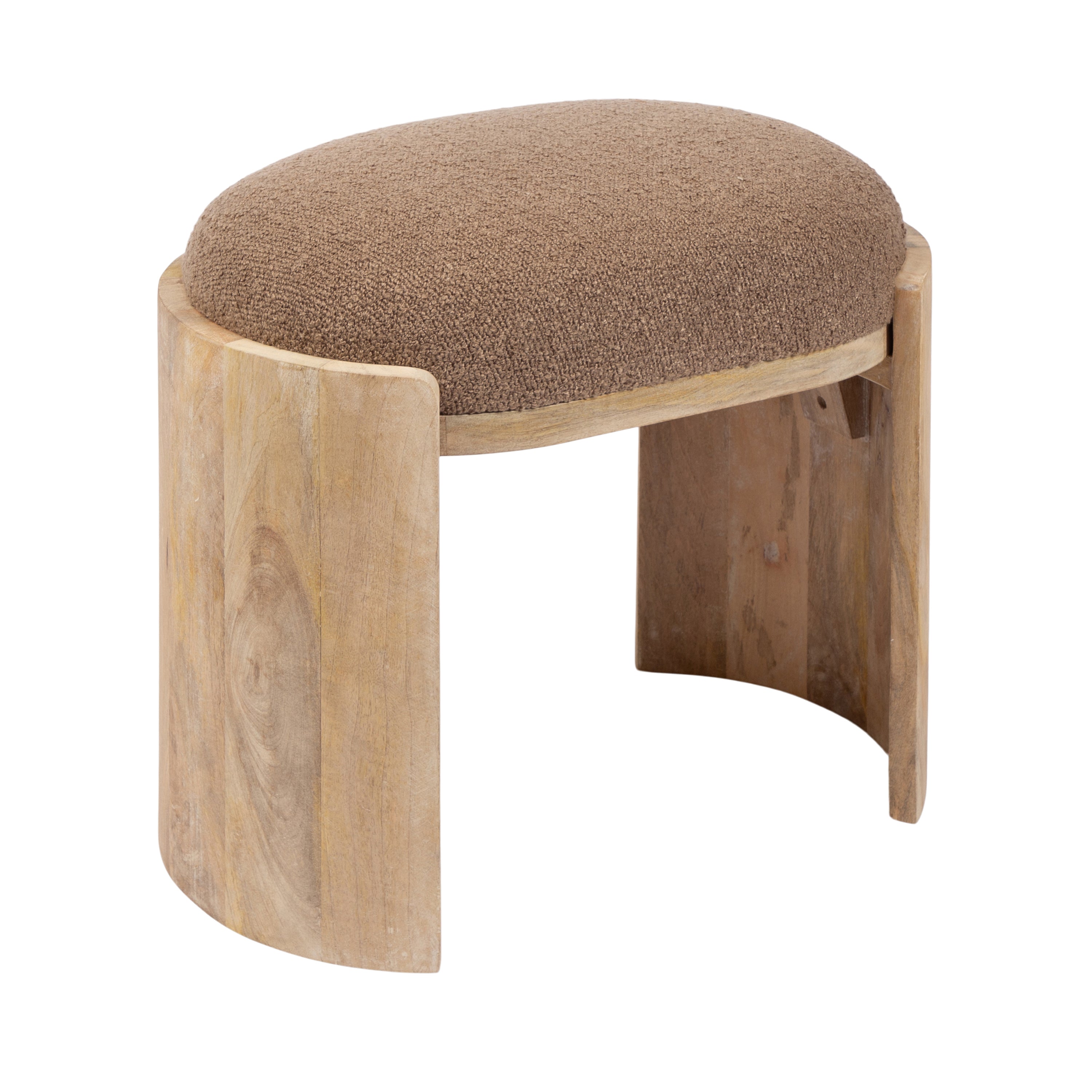 Standard Ottoman Natural Beige 20x12x19 1