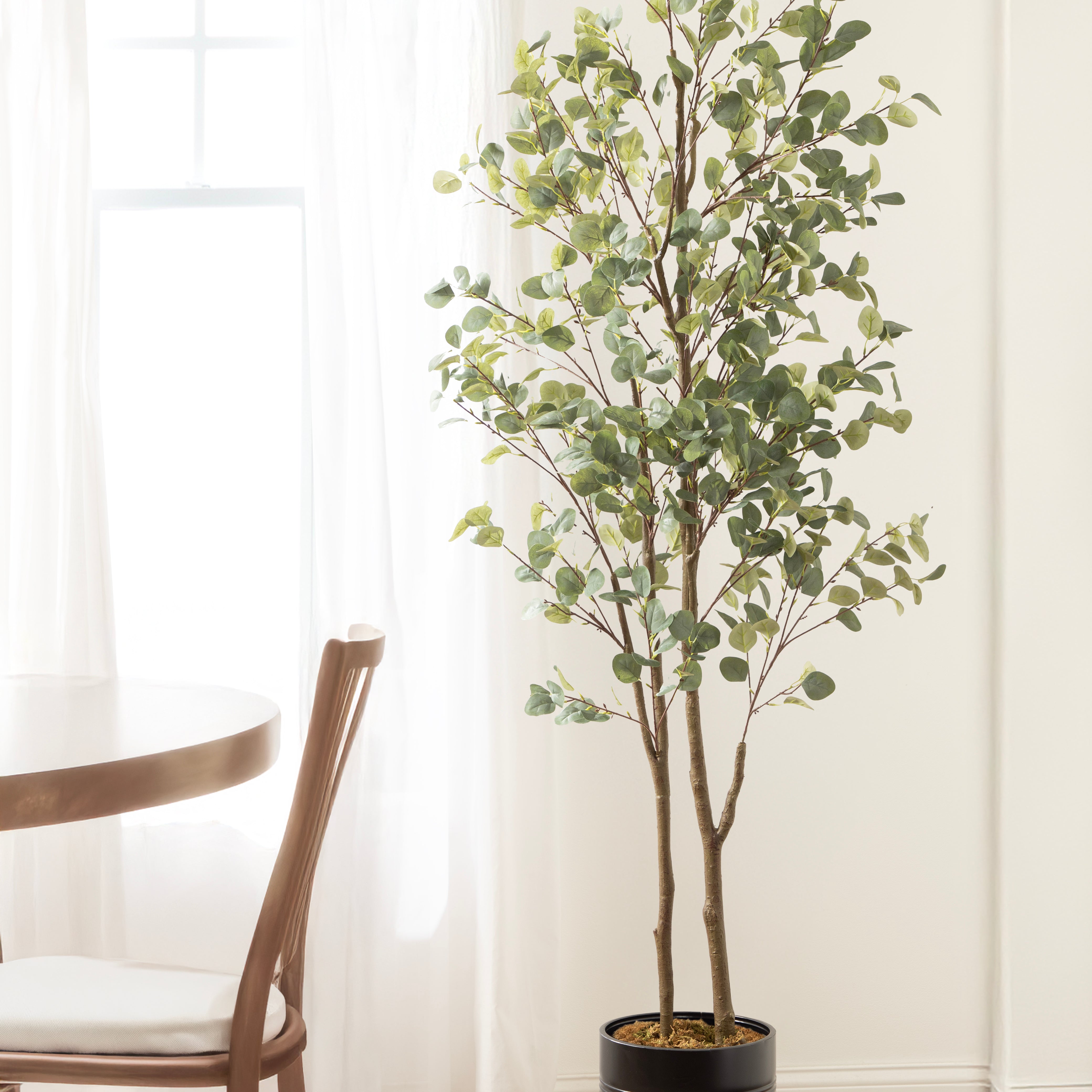Faux Tree 8.5' Black Rustic Brown 8