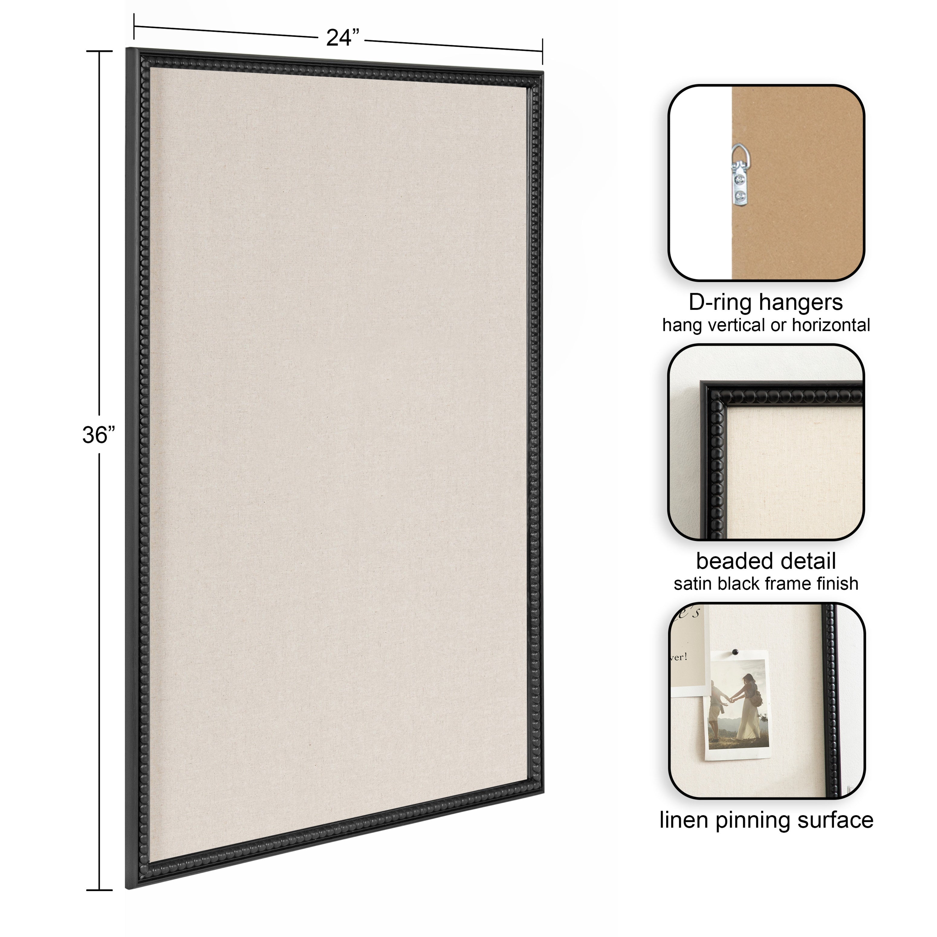 Makenna Rectangle Fabric Pinboard