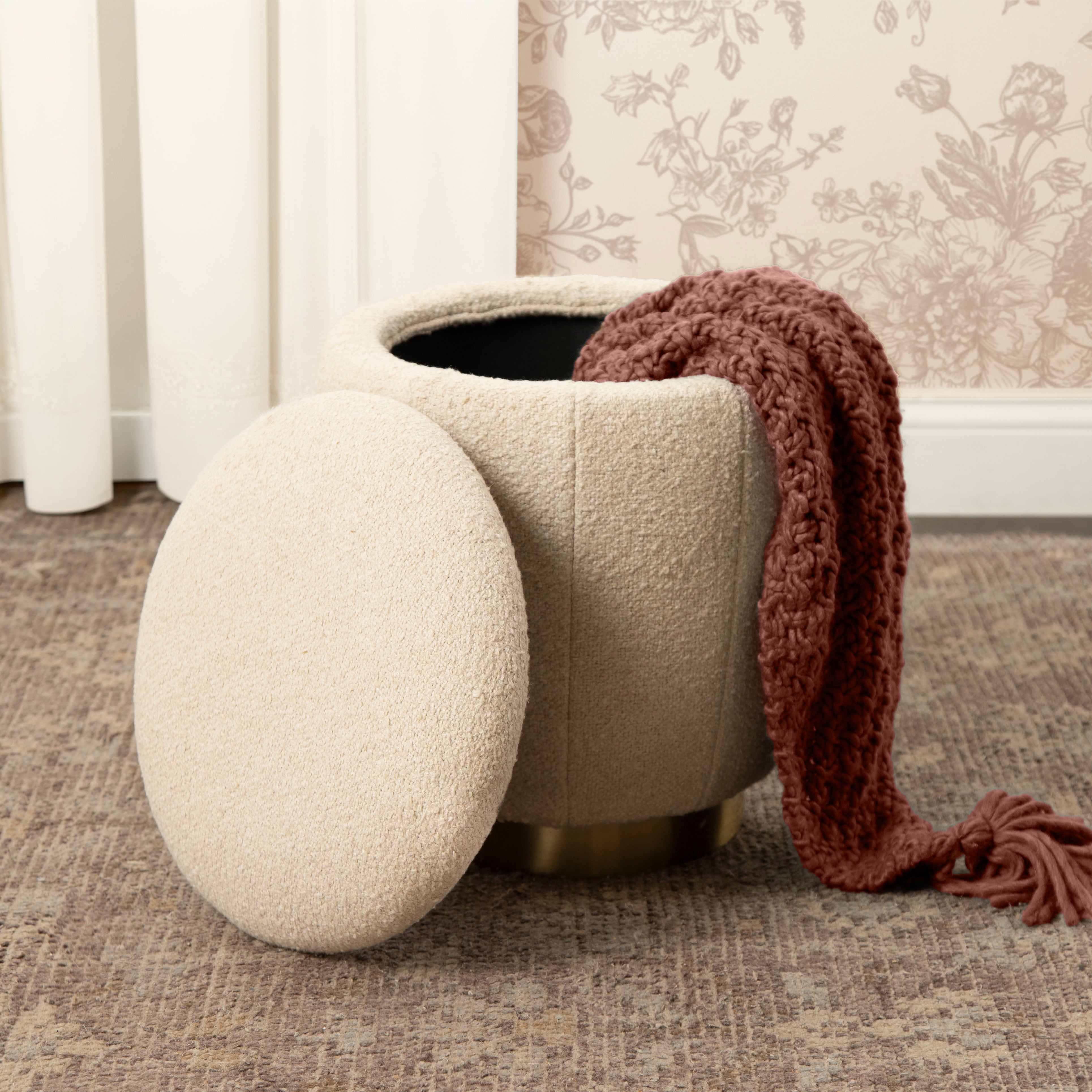 Storage Ottoman Gold 16x16x18 6