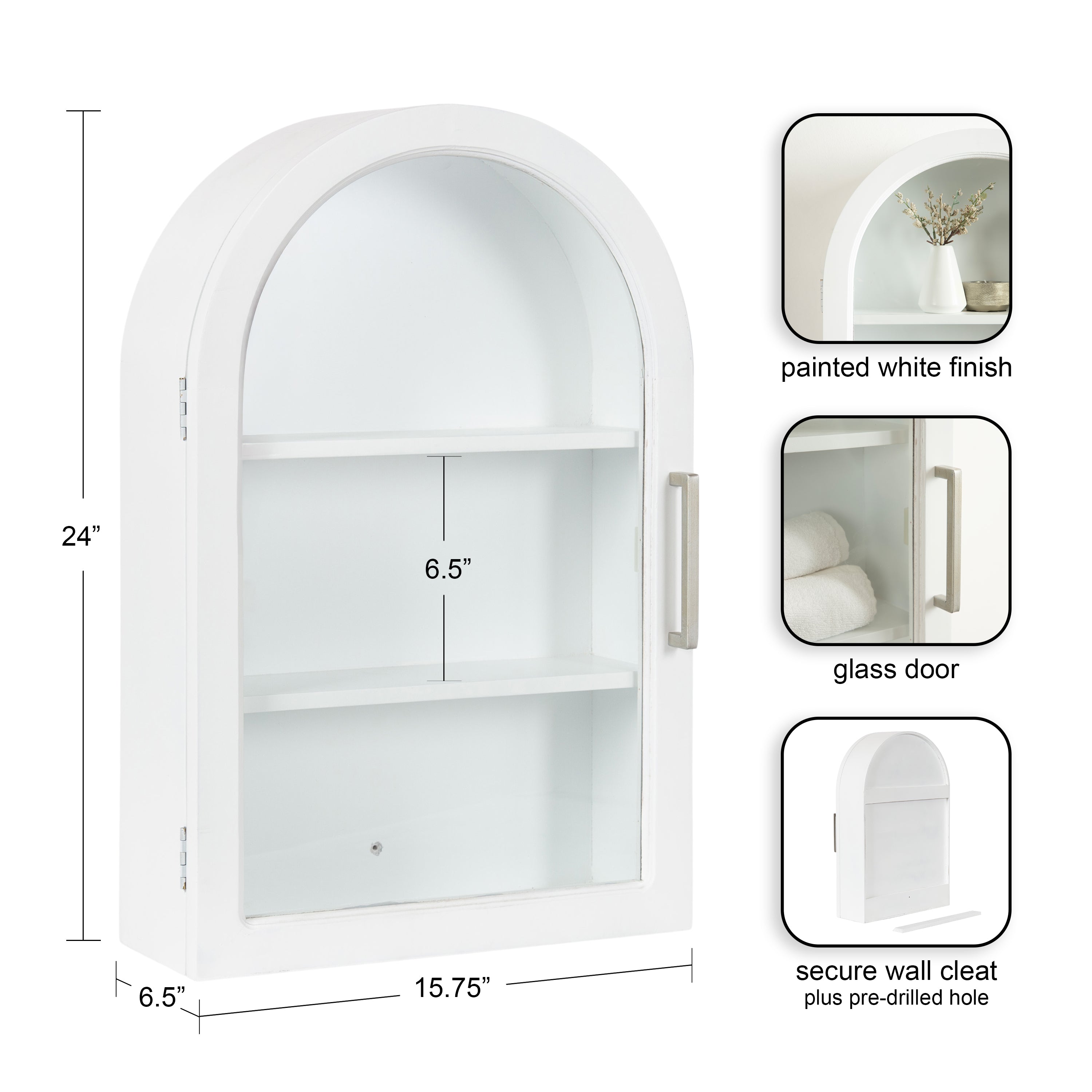 Cabinet White 16x7x24 2
