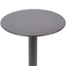 Side Table Pewter 14x14x24 3