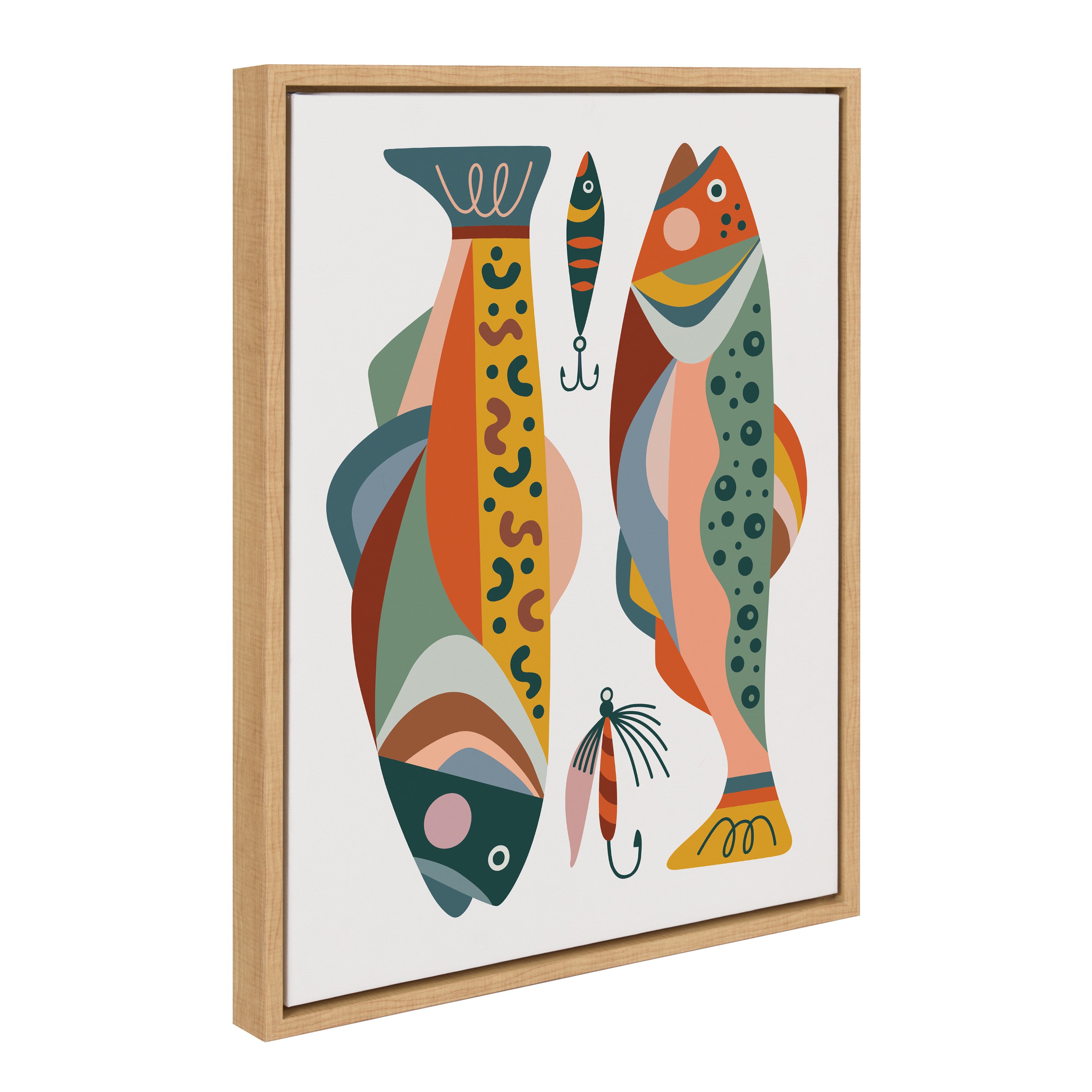 Sylvie Gone Fishing Framed Canvas by Rachel Lee of My Dream Wall