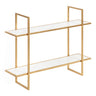 Leigh Wood and Metal Wall Shelf