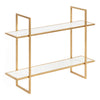 Leigh Wood and Metal Wall Shelf