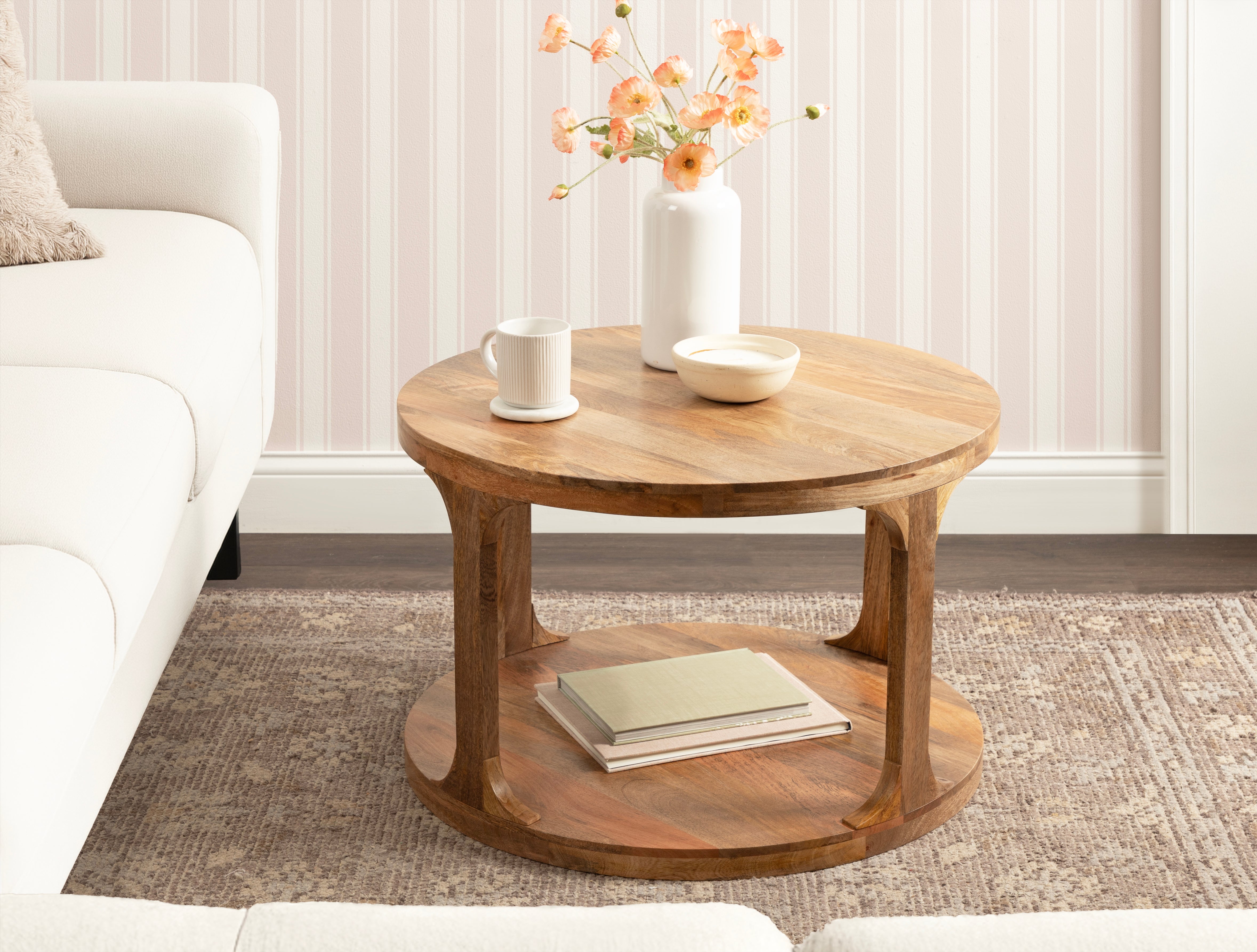 Coffee Table Natural 28x28x18 6