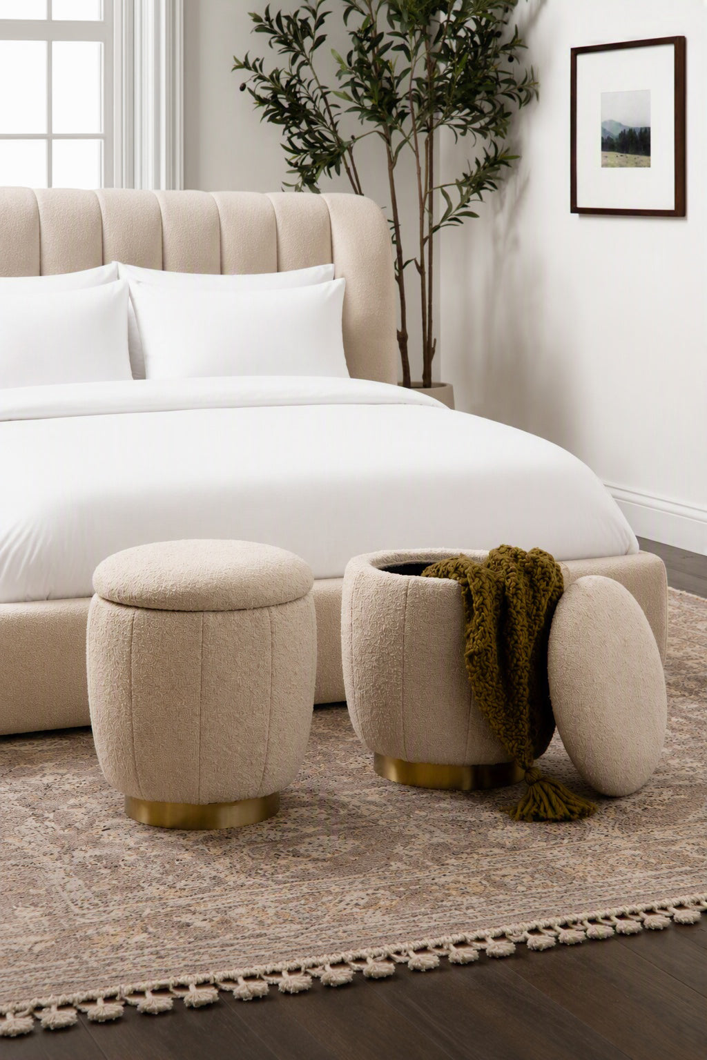Storage Ottoman Gold 16x16x18 7