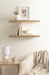 Floating Shelf Natural Beige 2 Piece 24 Inch 8