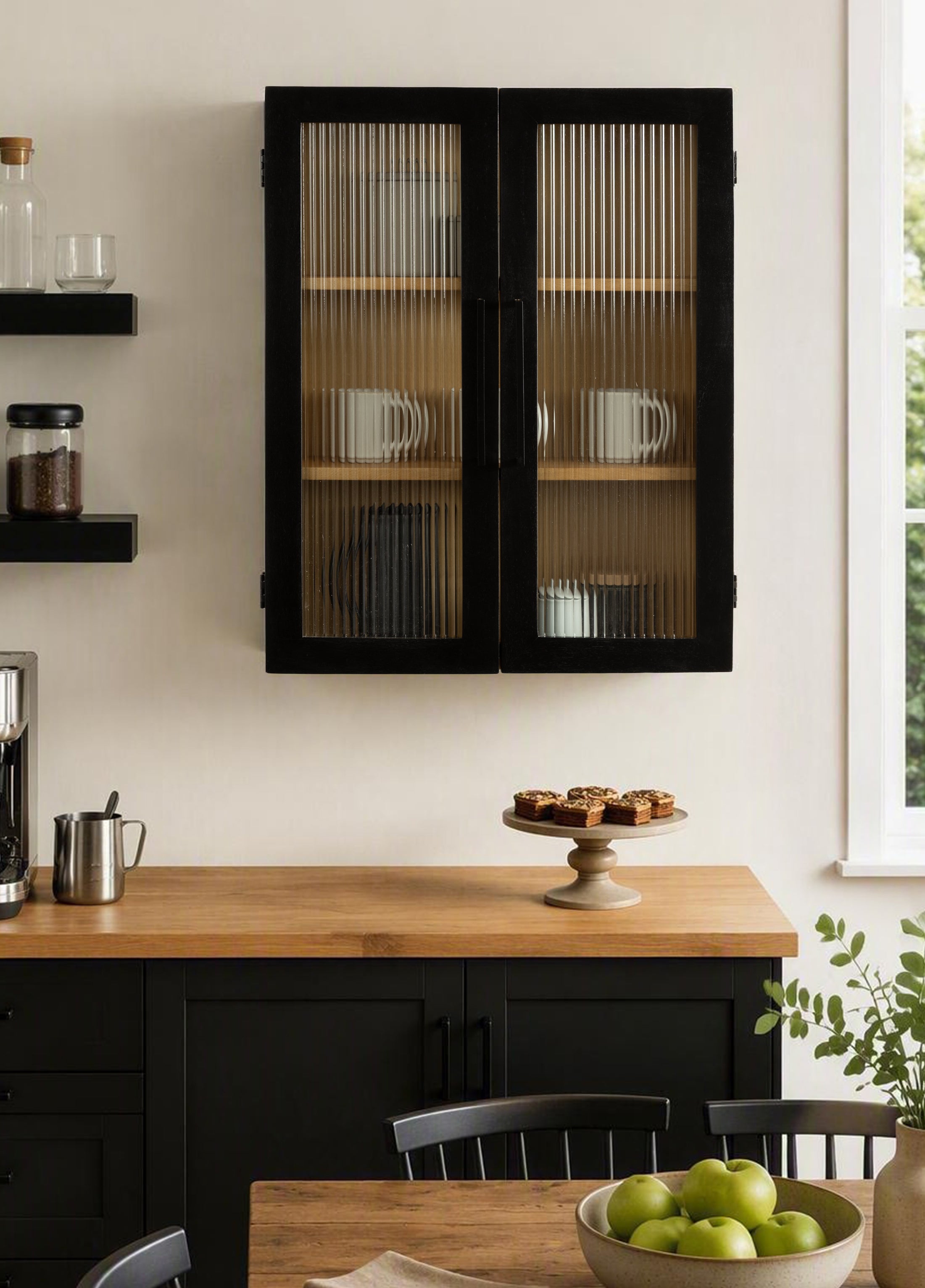 Cabinet 22x9x28 Black Natural 7