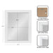 Rectangle Mirror White 21.5x27.5 2