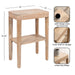 Side Table Natural Beige 16x10x25 2