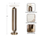 Drink Table White Gold 8x8x24 2
