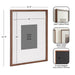 Wall Frame 16x20 matted to 8x10 Walnut Brown 2