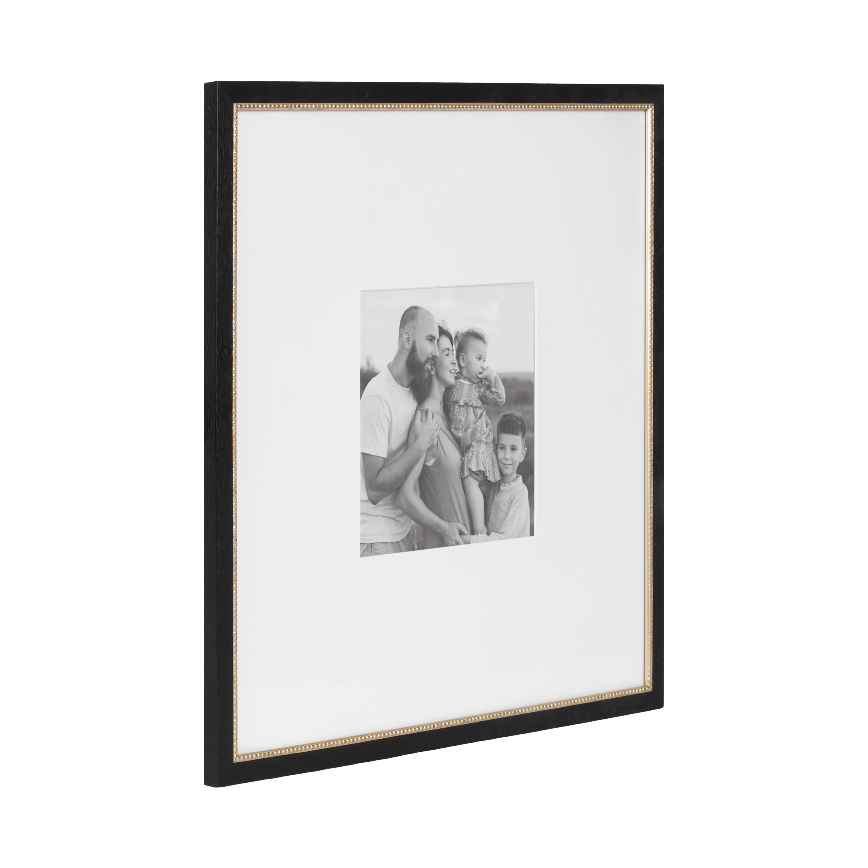 Wall Frame Black Gold 18x18 matted to 8x8 5
