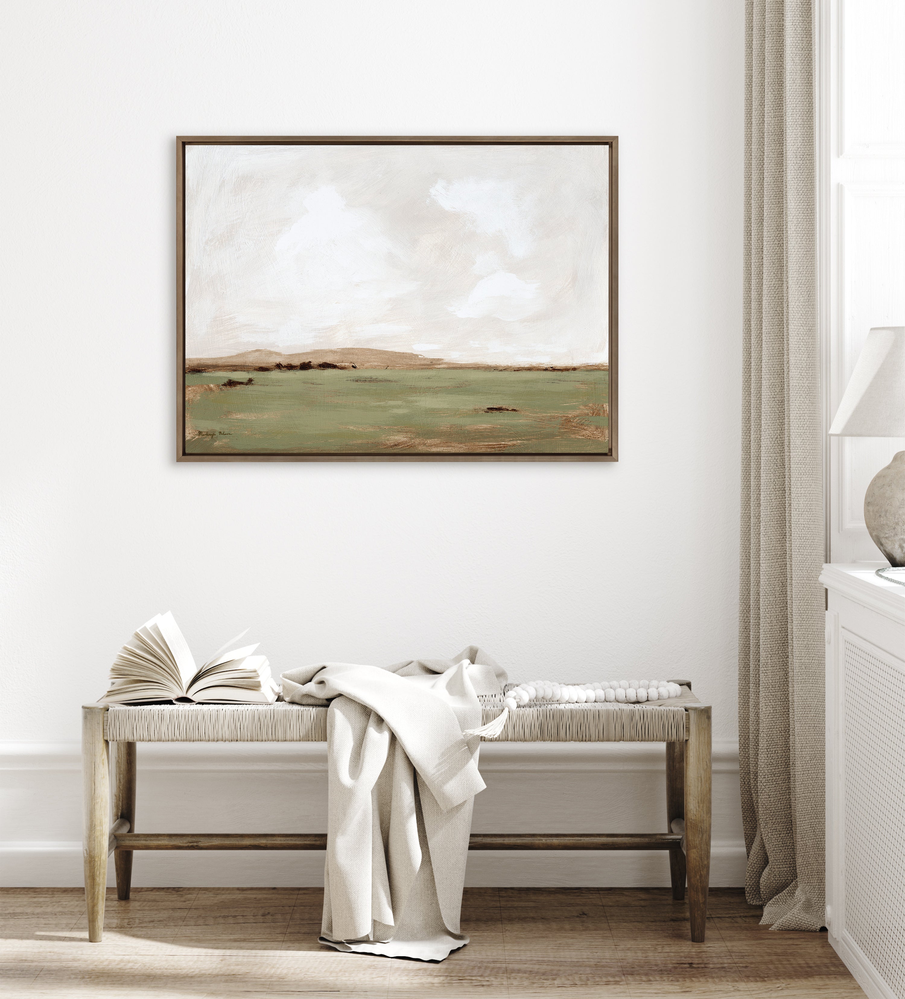 Sylvie Rest No 2 Framed Canvas by Mackenzie Nelson