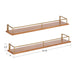 Floating Shelf 2pk 24" Natural Gold 2
