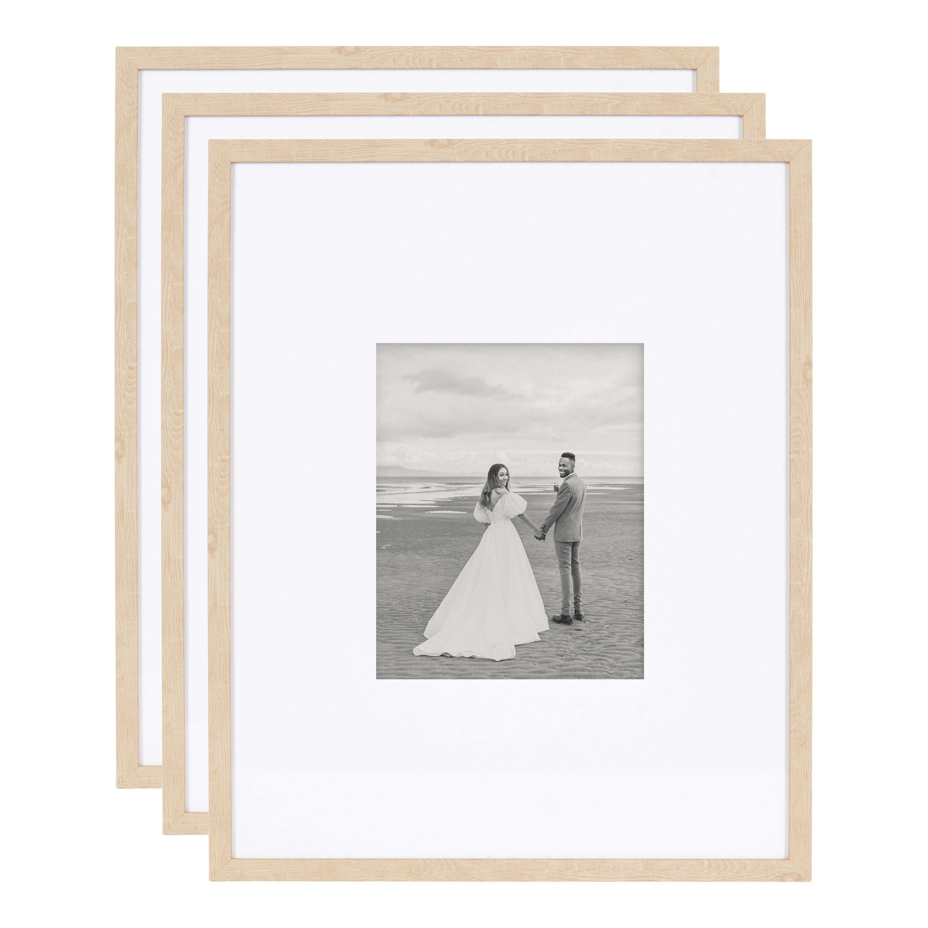 Wall Frame Natural 16x20 matted to 8x10 1