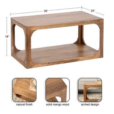 Coffee Table Natural 36x20x18 2