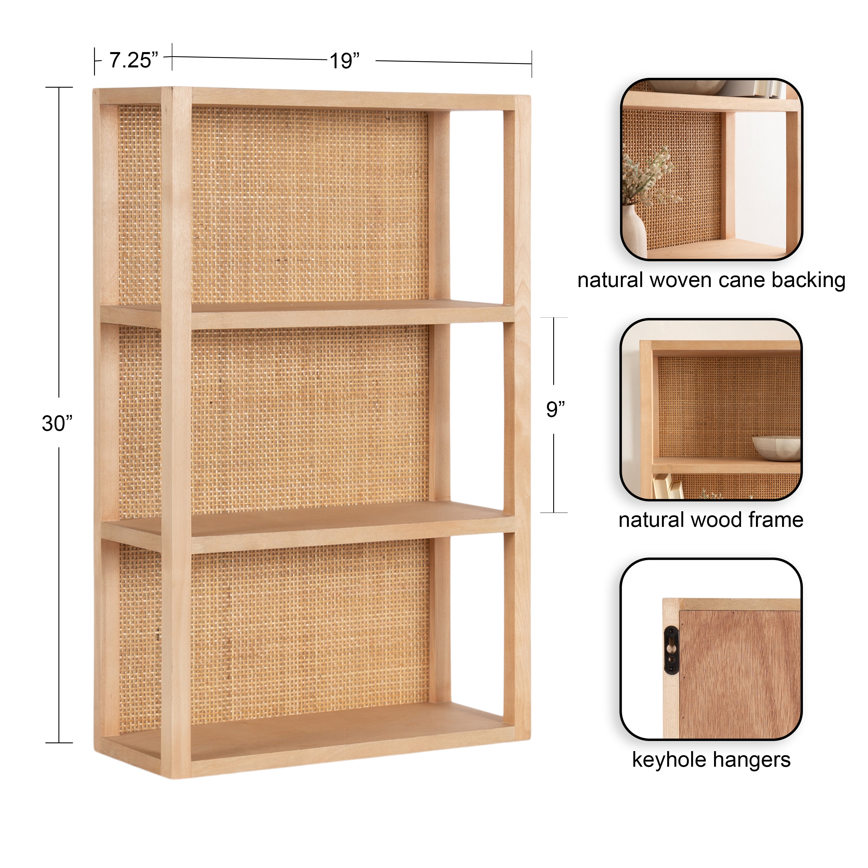 Accent Shelf Natural 19x30 2