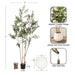 Faux Tree 7' Distressed White 2