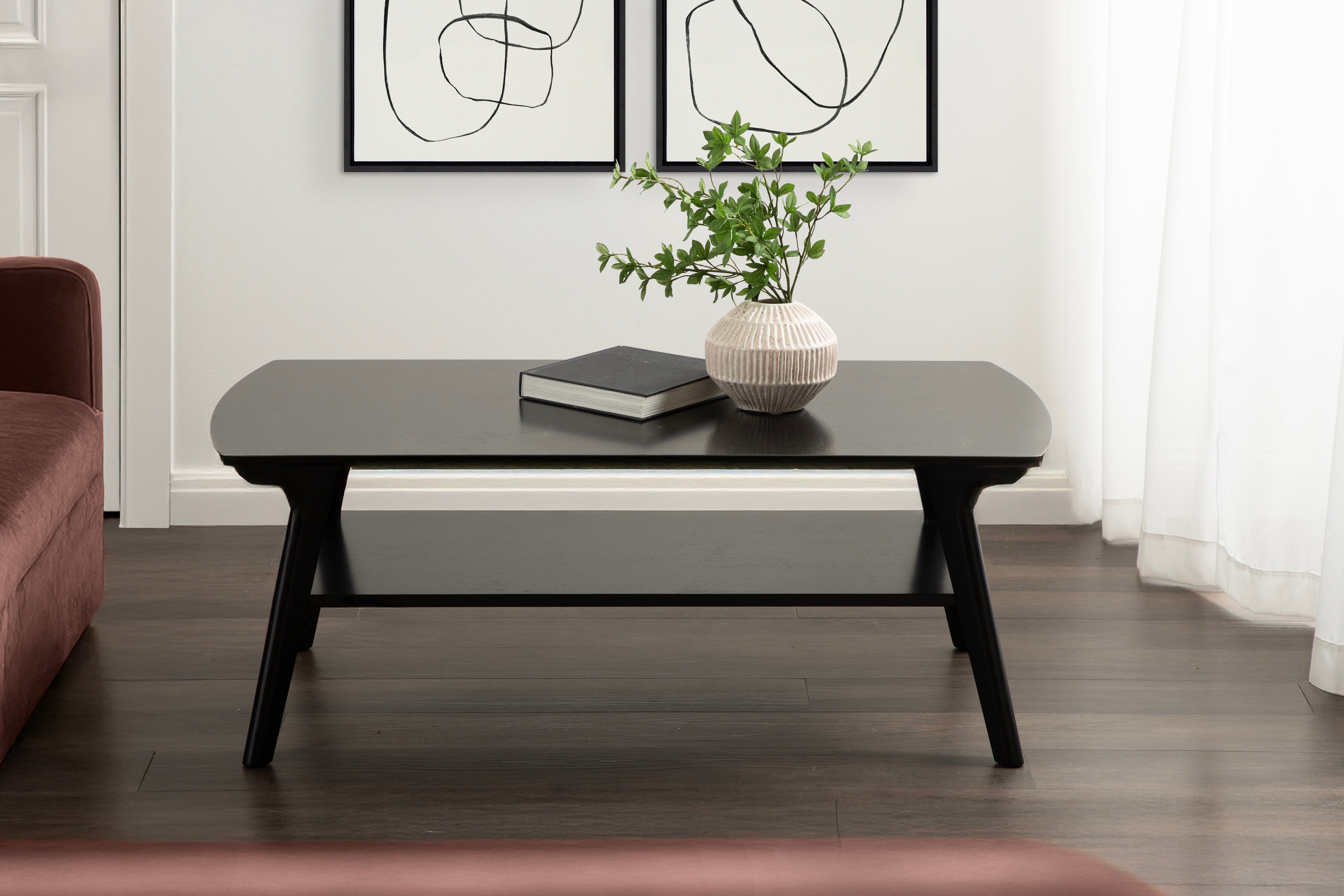 Louena Wood Coffee Table