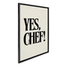 Sylvie Yes Chef Framed Canvas by Saint and Sailor Studios
