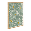 Sylvie Fluid Flowers 1 Framed Canvas by Carrie Cantwell