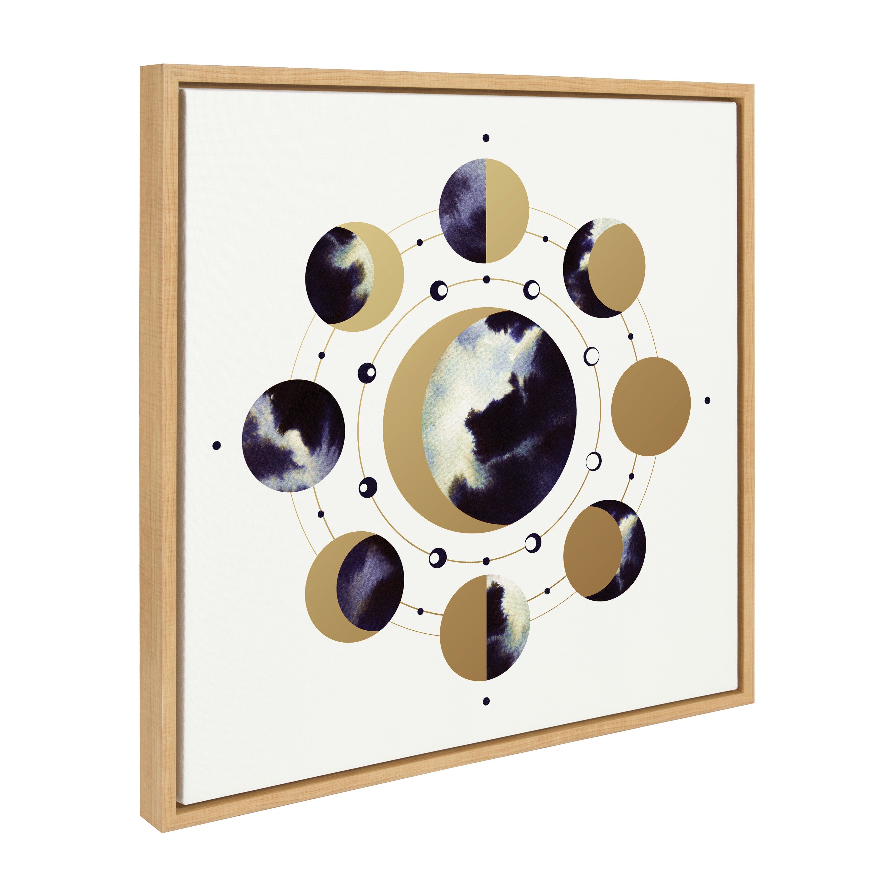 Sylvie Lunar Light Framed Canvas by Faryn Hughes
