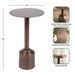 Side Table Bronze 14x14x24 2