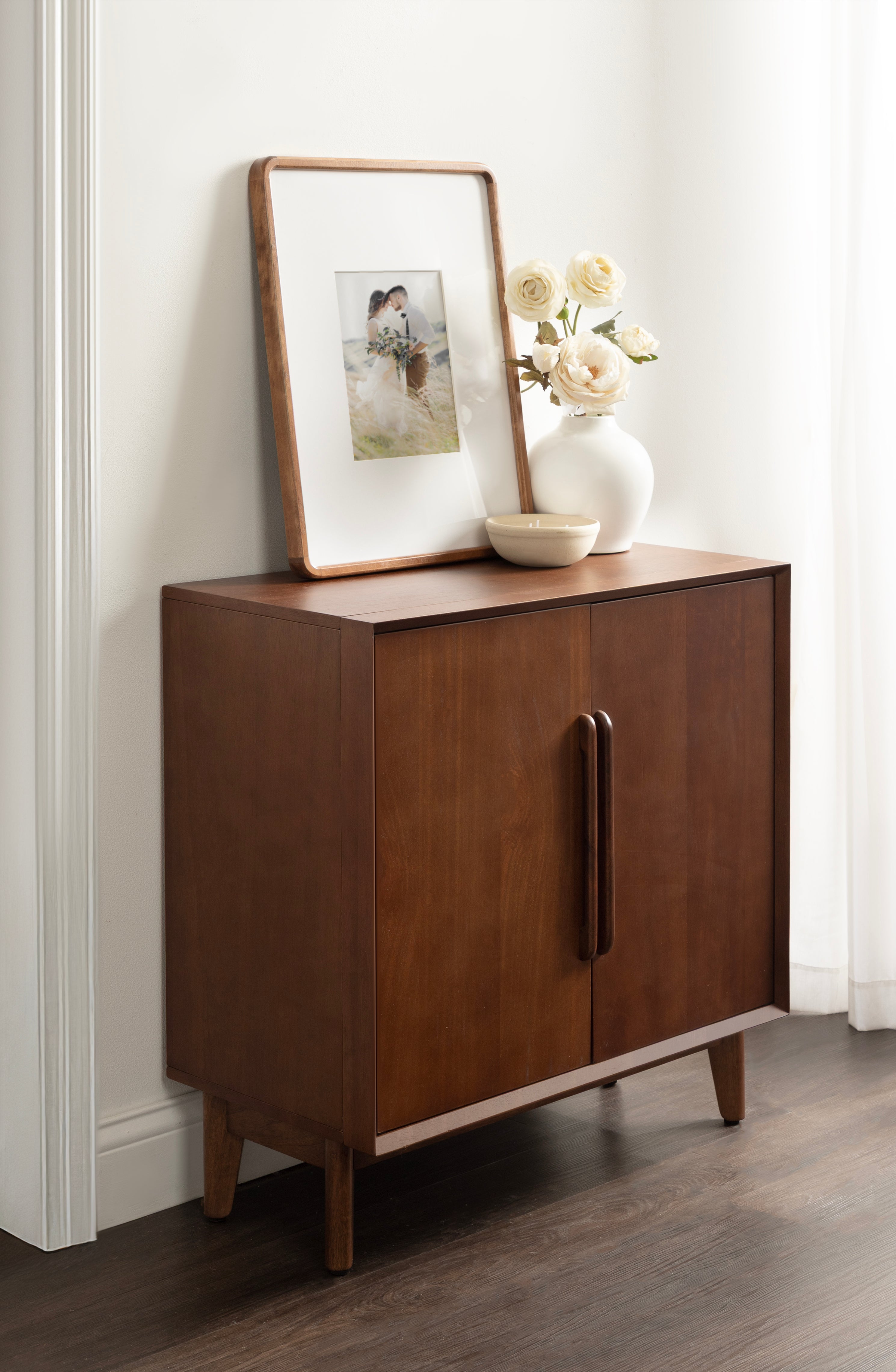 Floor Cabinet 30x15x30 Walnut Brown 7