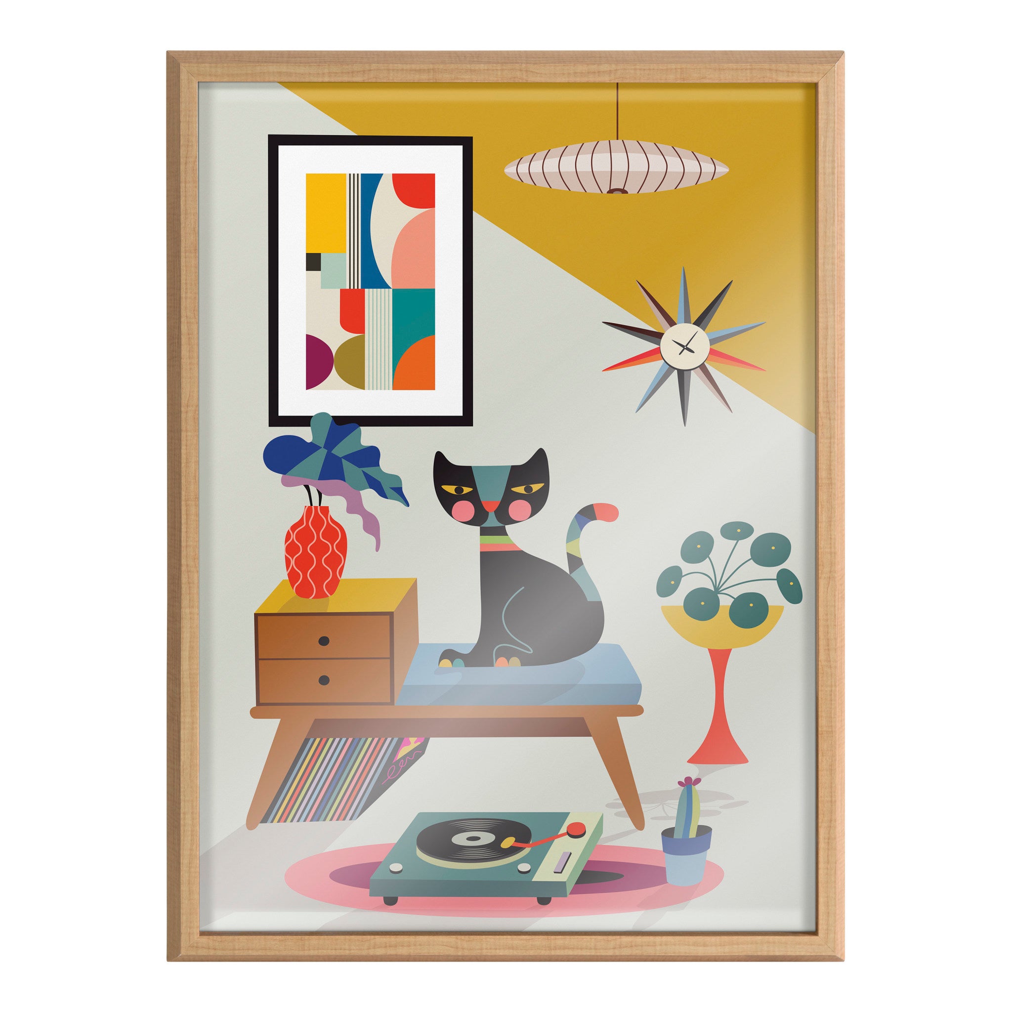 Blake Record Player Framed Printed Art by Rachel Lee of My Dream Wall
