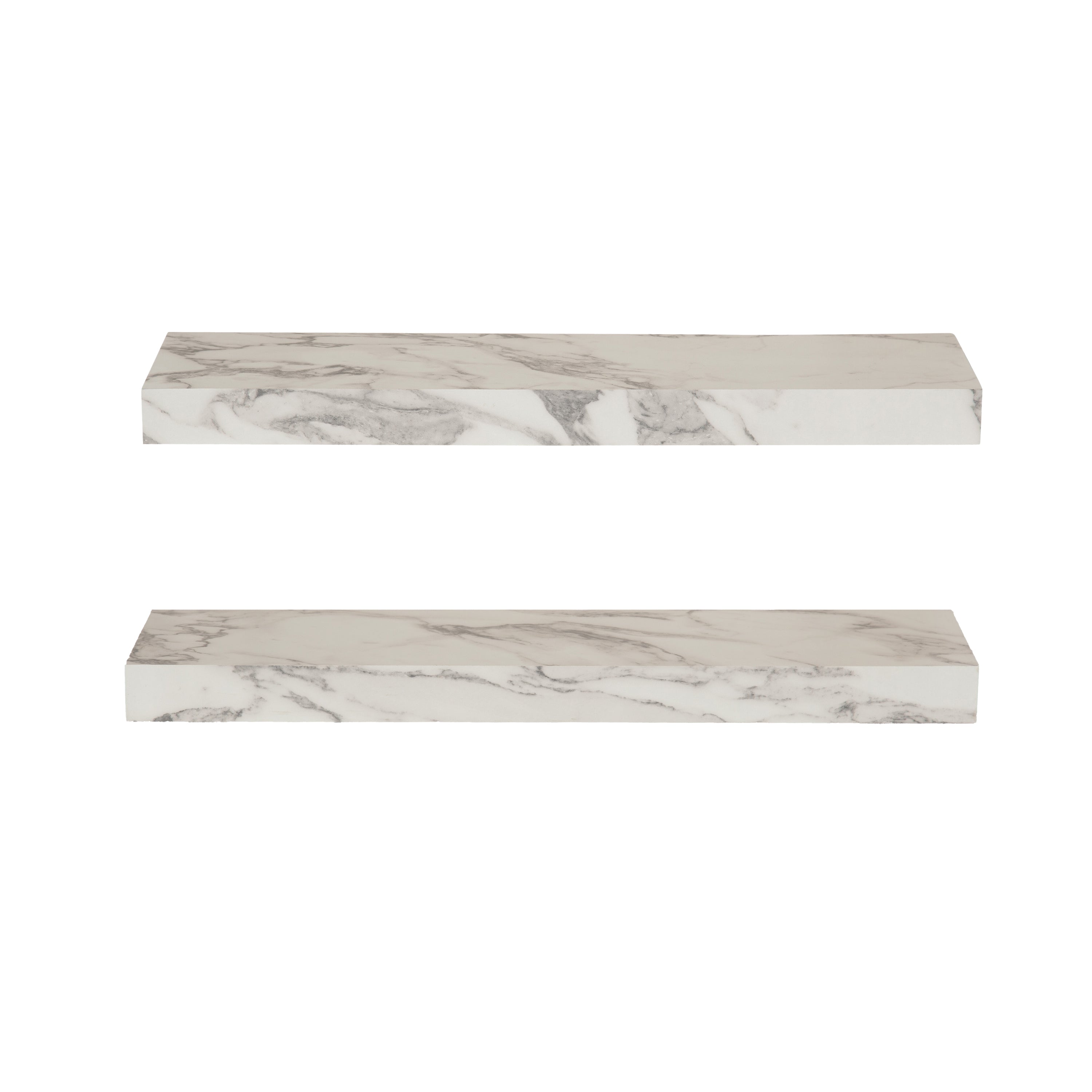 Floating Shelf 2 Piece 22 Inch White 6