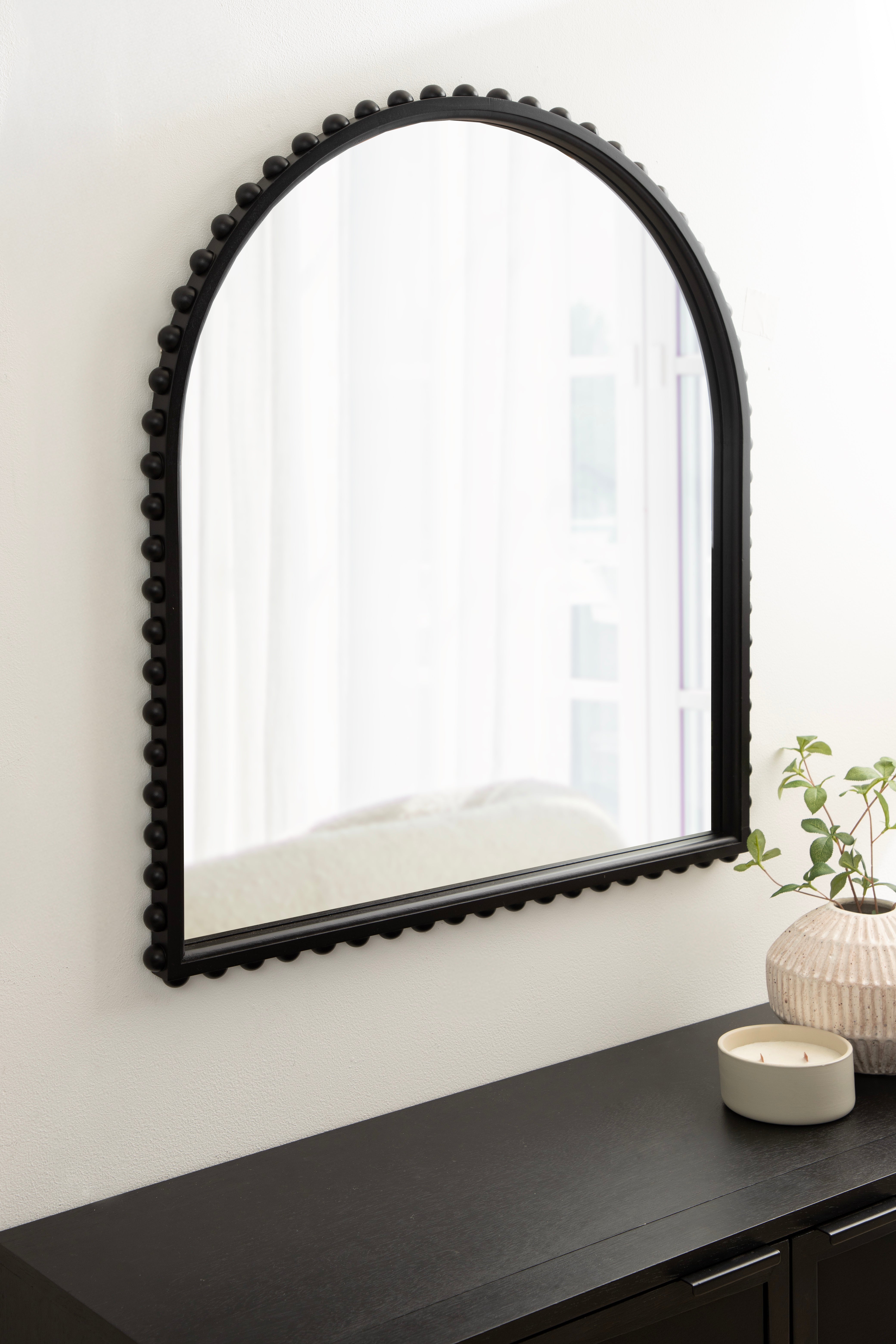 Arch Mirror Black 28x32 7