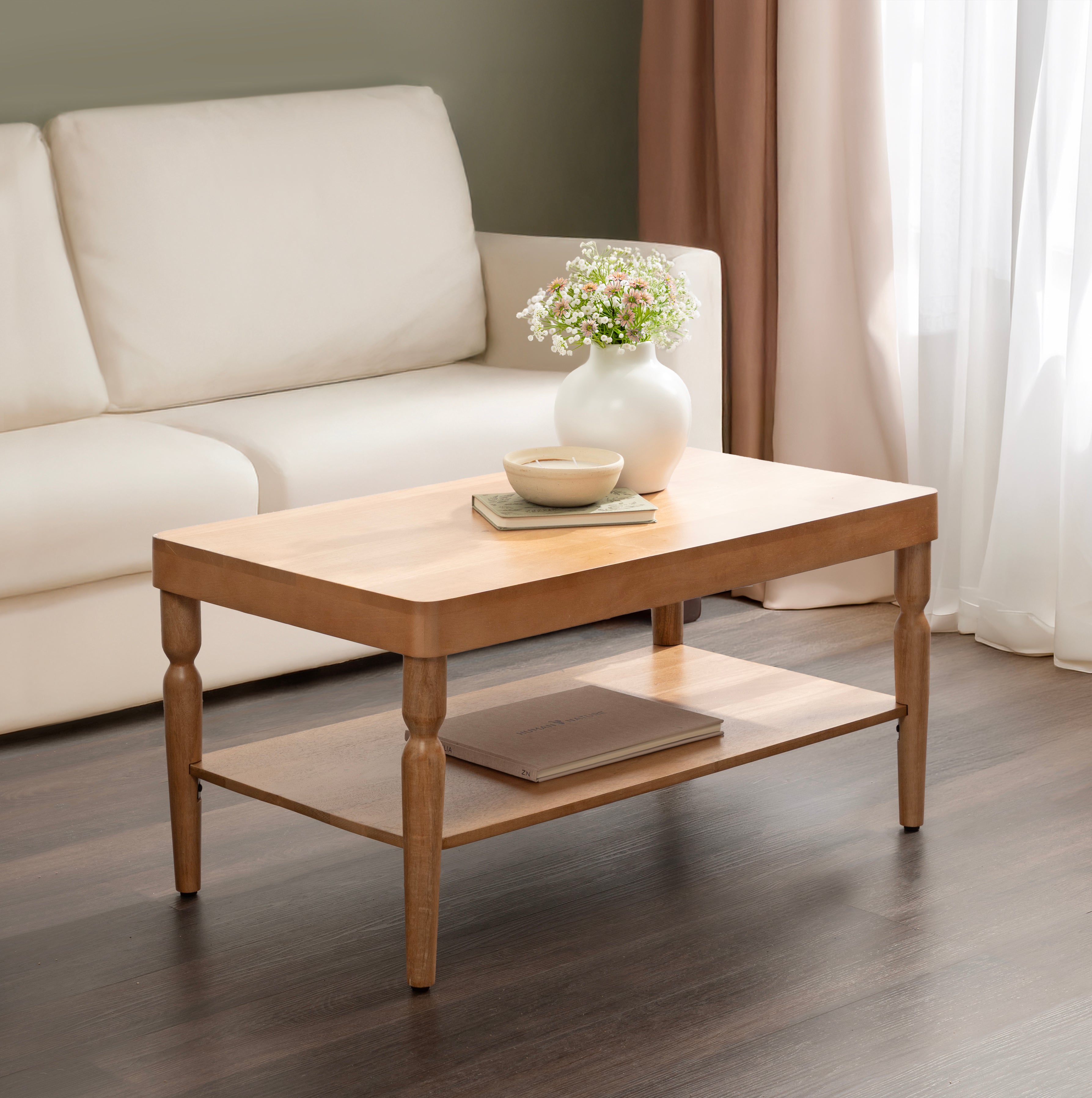 Coffee Table Natural Biscuit 36x20x18 7