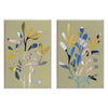 Sylvie Beaded Sedum I and II Framed Canvas Art Set by Nikita Jariwala