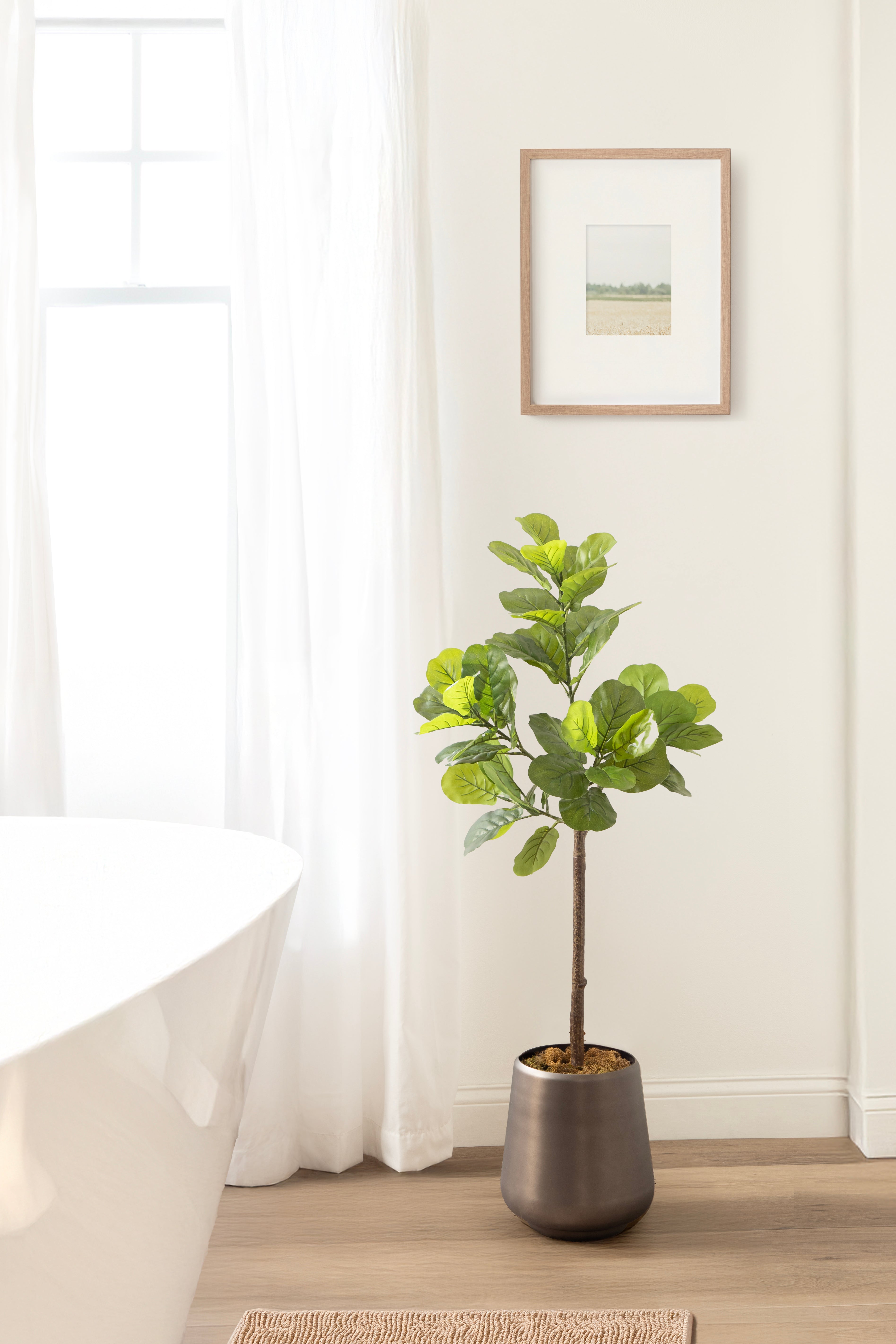 Faux Tree Pewter 4' 7