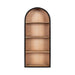 Accent Shelf Black Natural Beige 14x6x33 5