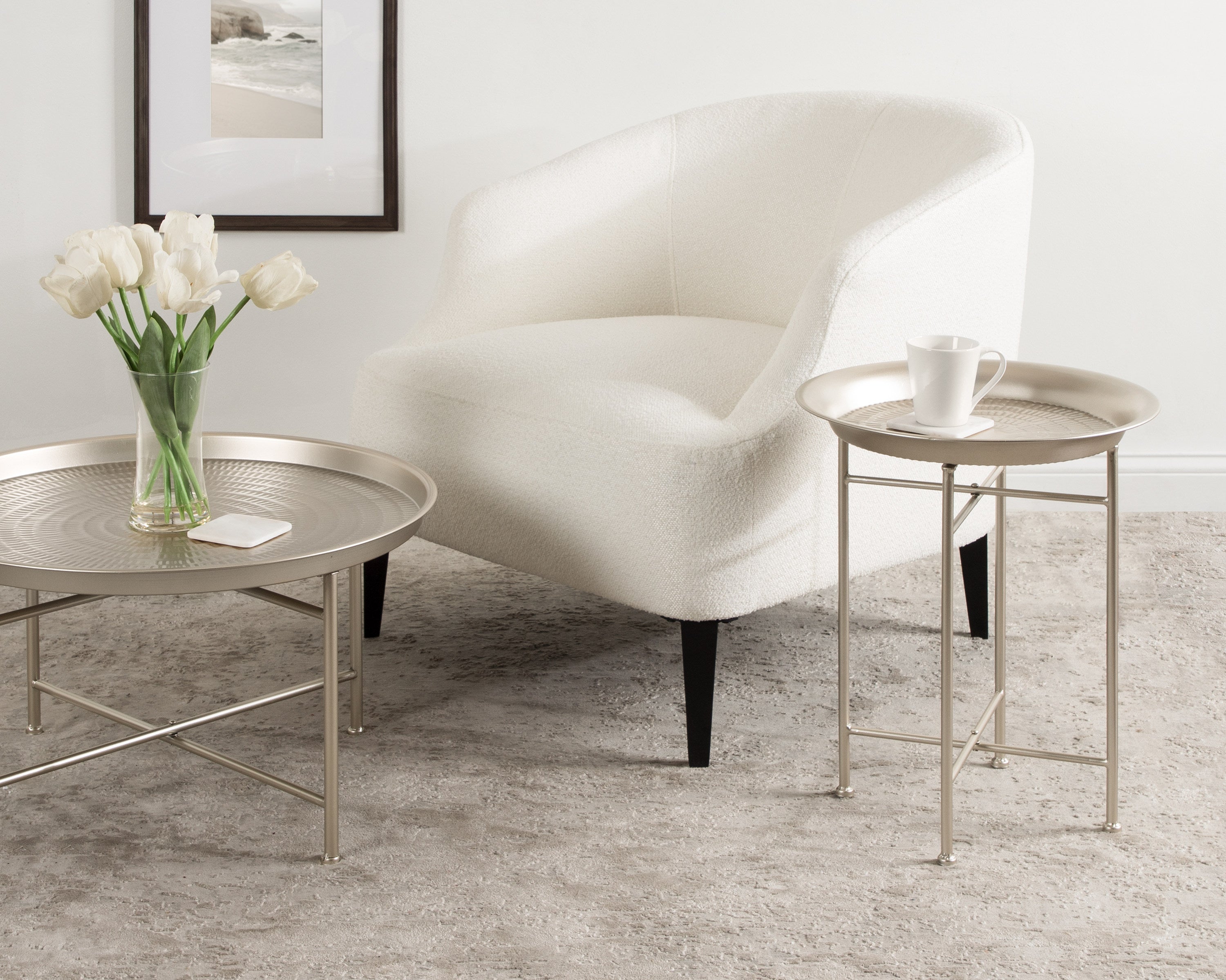Mahdavi Round Metal Coffee Table