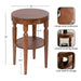 Side Table Walnut Brown 16x16x24 2