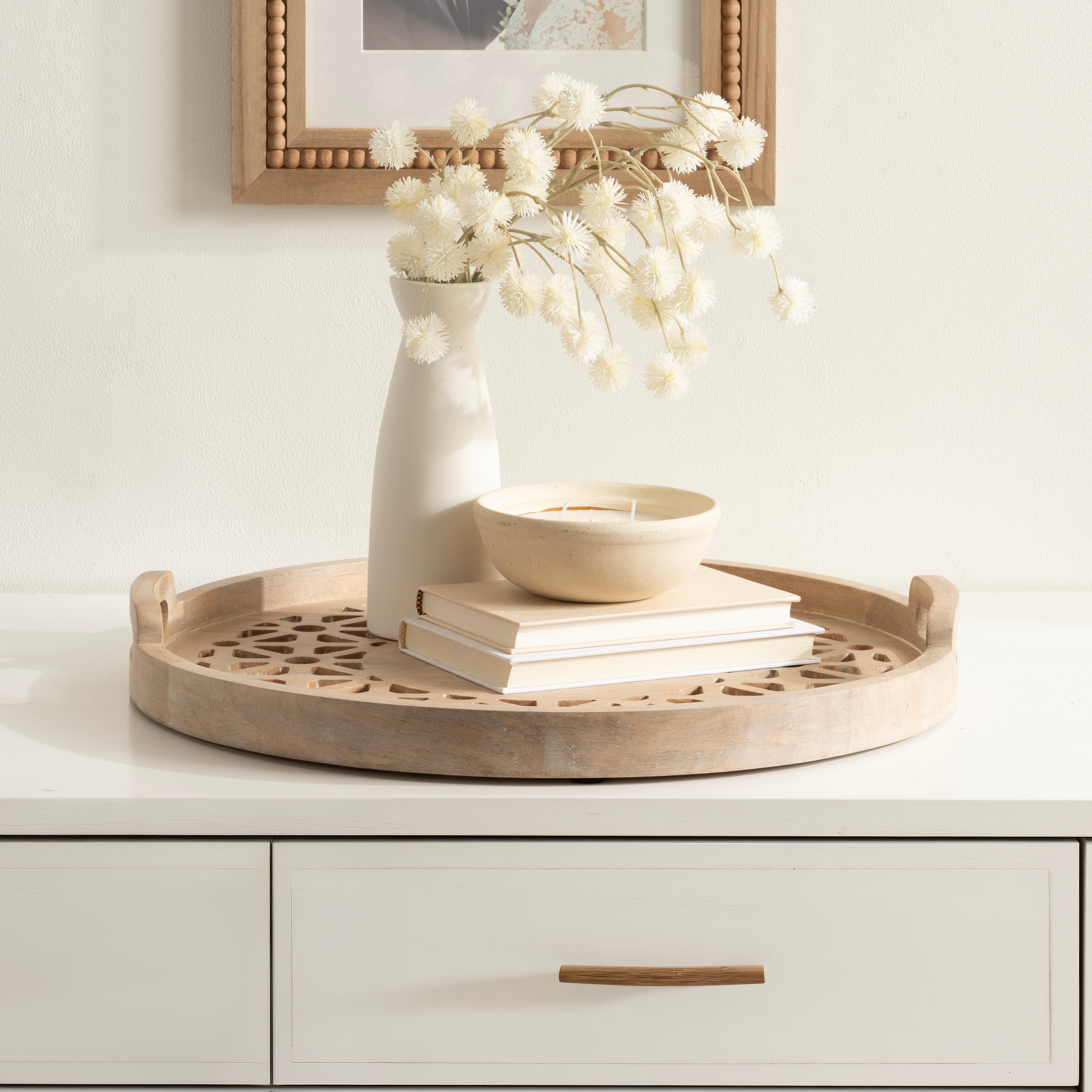 Single Tray 20" Diameter Natural 8