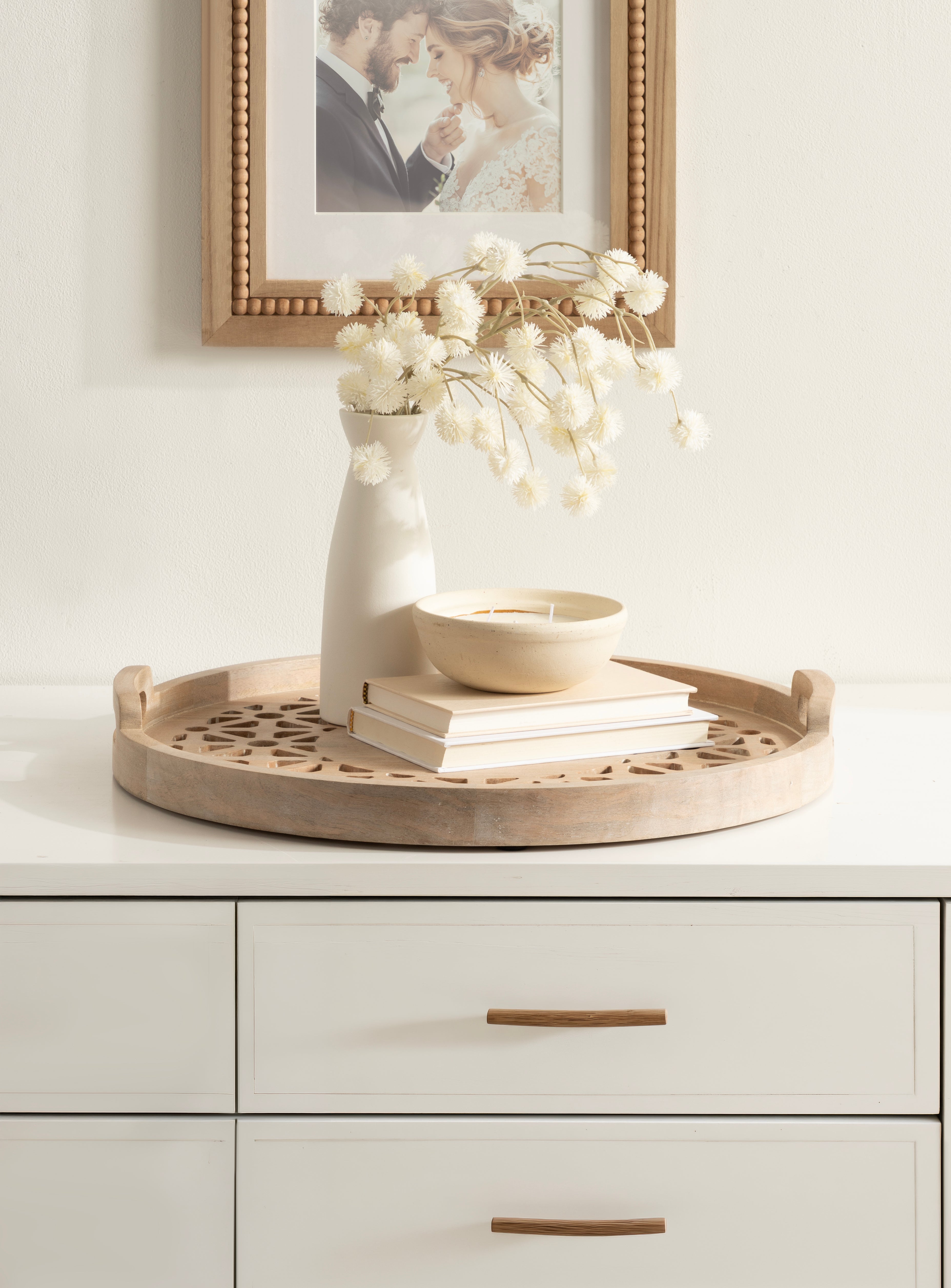 Single Tray 20" Diameter Natural 8