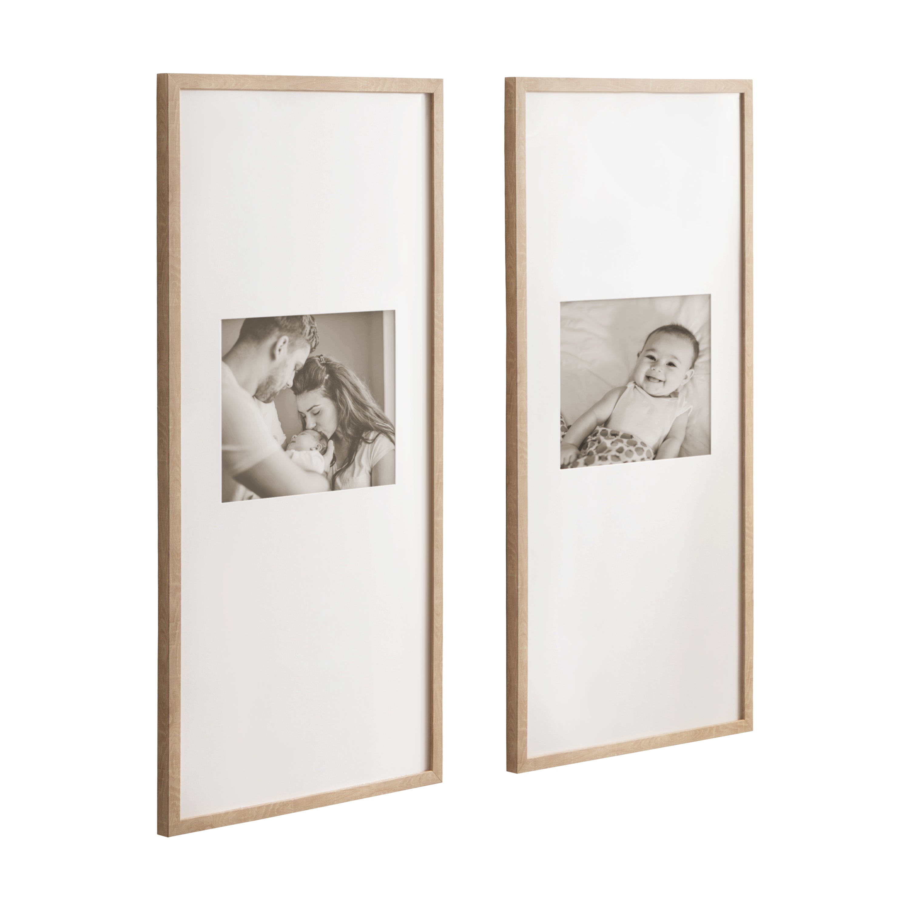 Wall Frame Natural 14x30 matted to 8x10 1