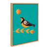 Sylvie Varied Thrush Framed Canvas by Amber Leaders Designs