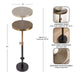 Drink Table Gold Black 10x10x30 2