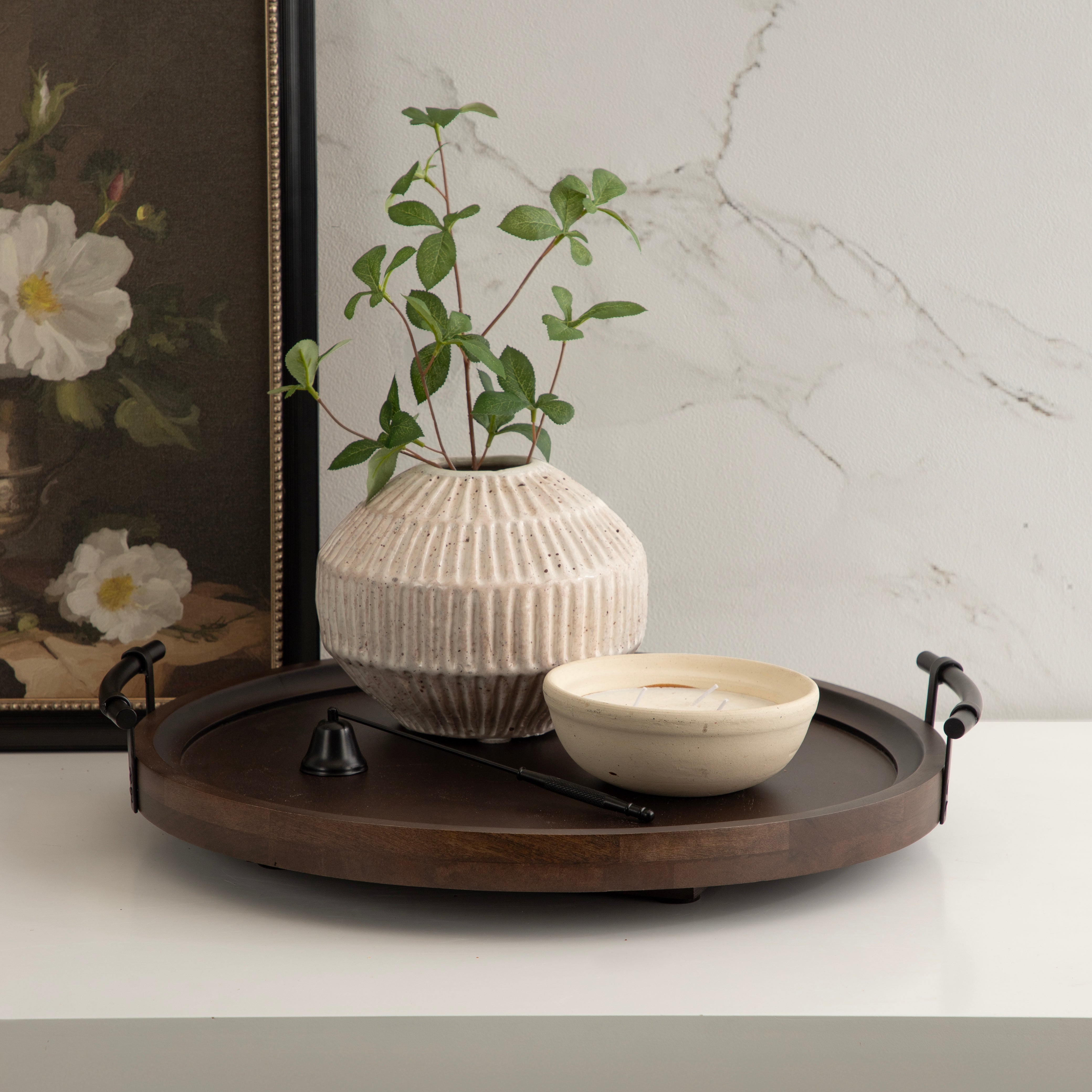 Lazy Susan 20x20 Dark Brown 8