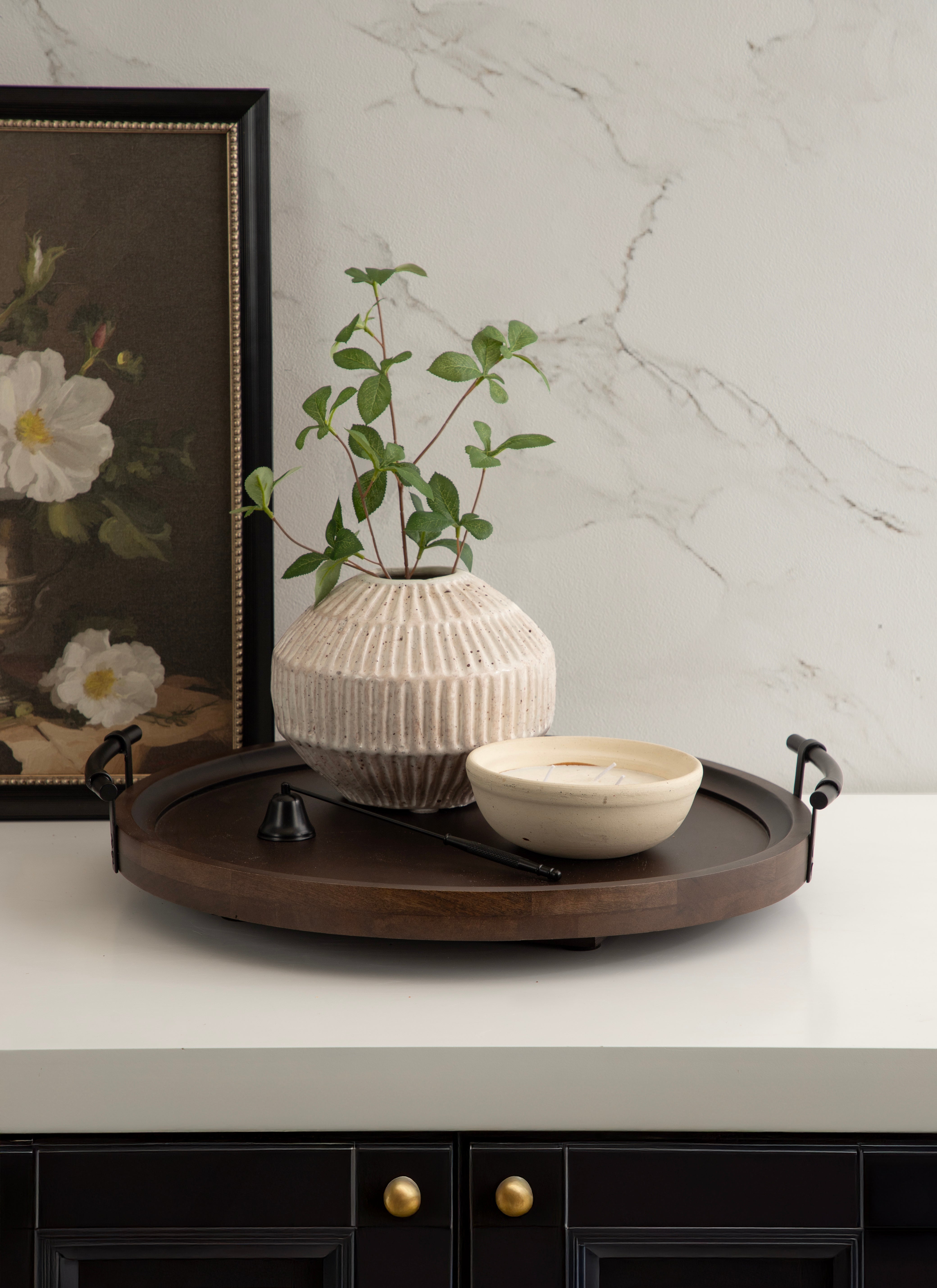 Lazy Susan 20x20 Dark Brown 8